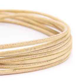 5mm round Beige cork cord COR-425(10 meters)