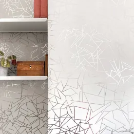 Angles Wallpaper - Pewter / White Stone - Erica Wakerly