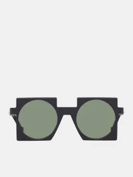 BL0039 Sunglasses (FE-BL0039-BLACK-MATTE-GREEN)