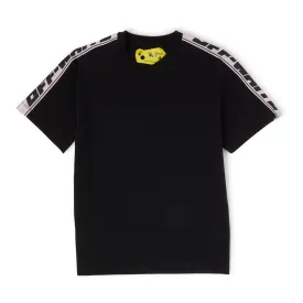 Black Logo Stripes T-Shirt