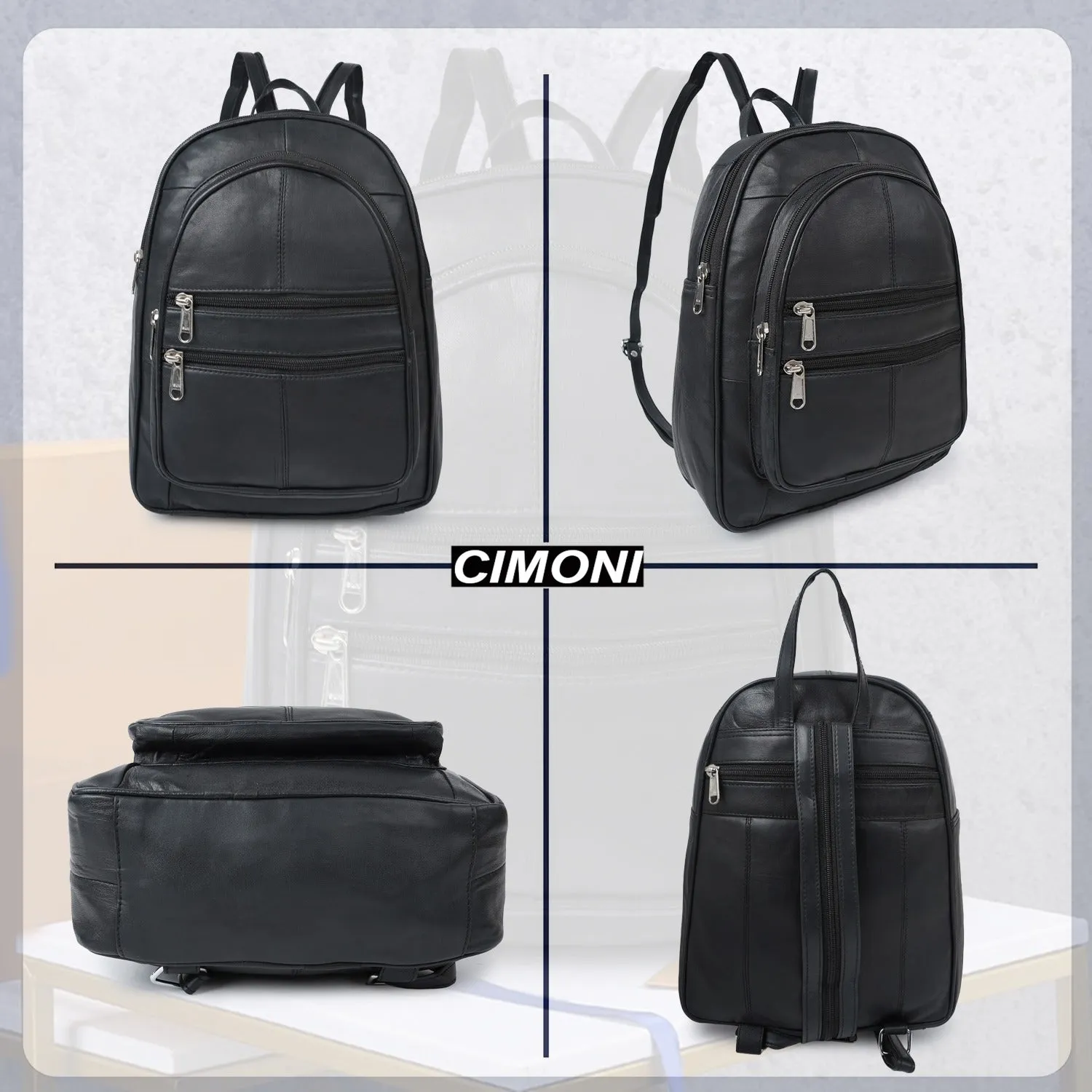 CIMONI Brand Premium Original Leather Backpack on Sale