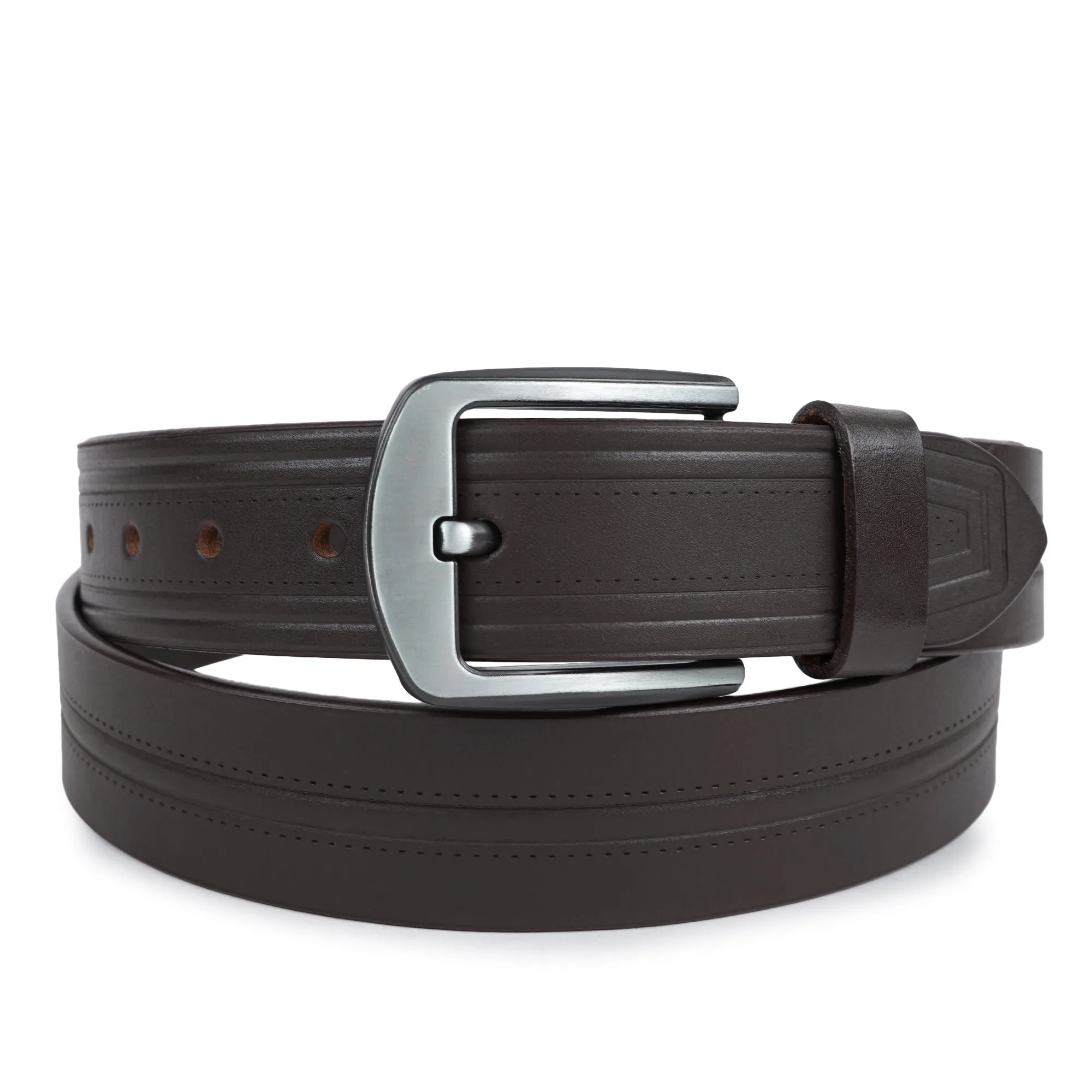 CIMONI Genuine Leather Men's Belt A Perfect Blend of Casual Wear - Metal Buckle Belts ( 1 Year Gurantee)