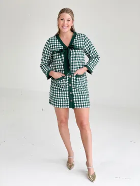 Cressida Houndstooth Dress