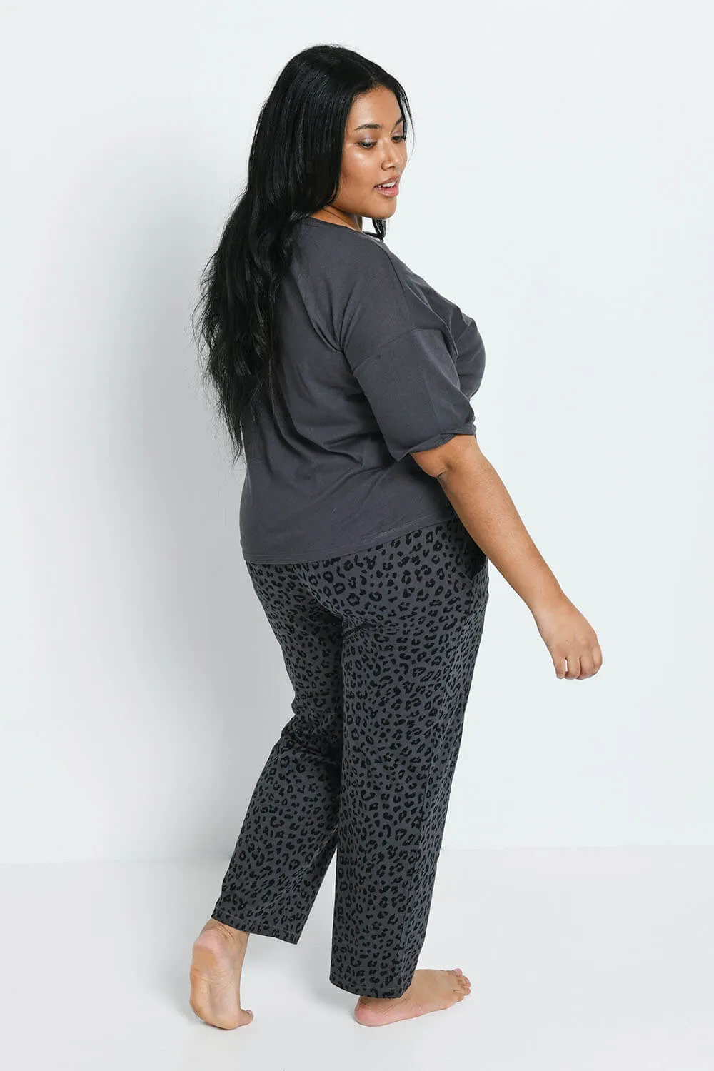 Curve Pure Cotton Pyjama Set - Animal Print