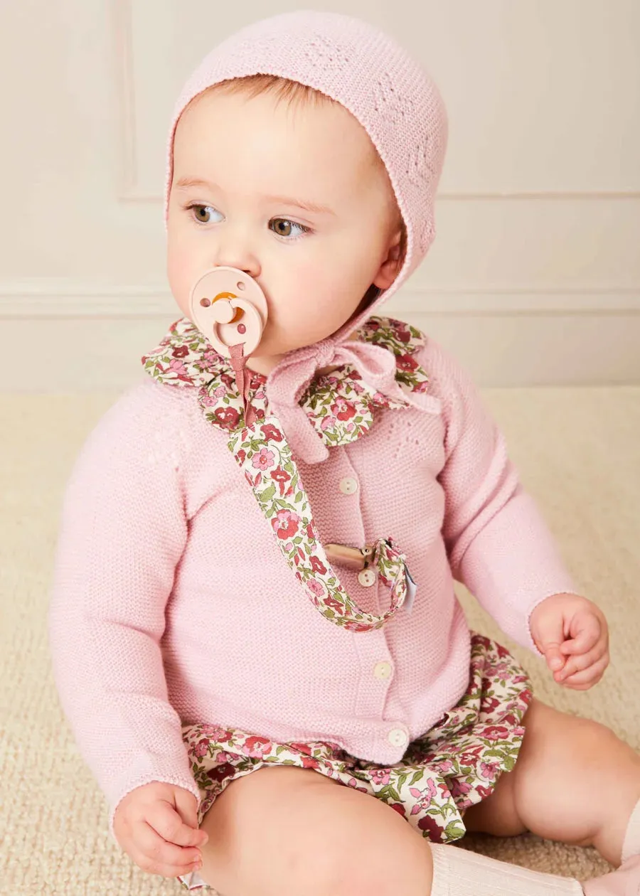 Daphne Floral Long Sleeve Bodysuit in Pink (1mth-3yrs)