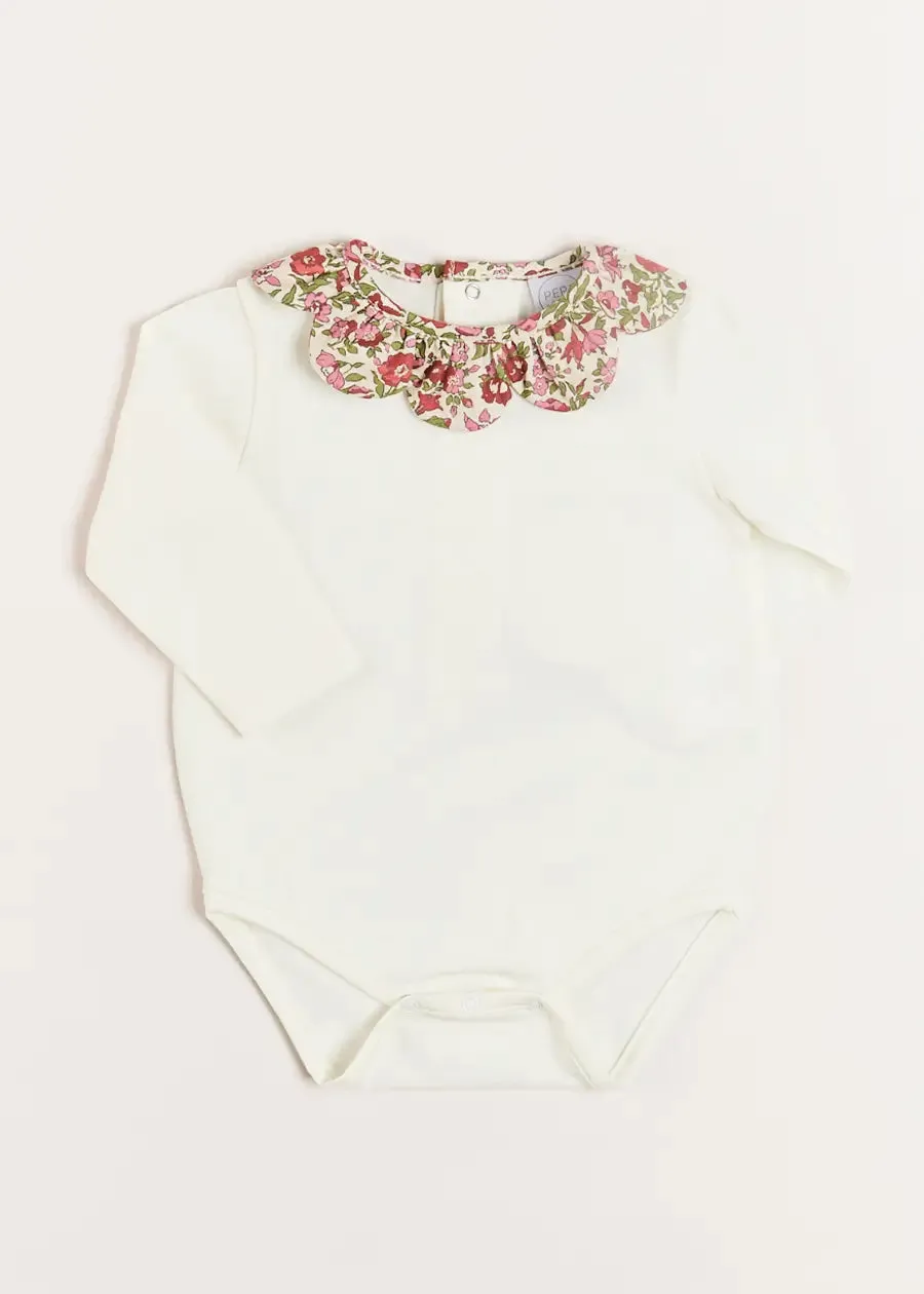 Daphne Floral Long Sleeve Bodysuit in Pink (1mth-3yrs)