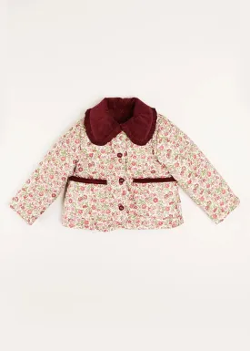 Daphne Floral Reversible Corduroy Jacket in Pink (4-10yrs)