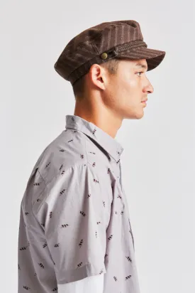 Fiddler Cap - Brown/White