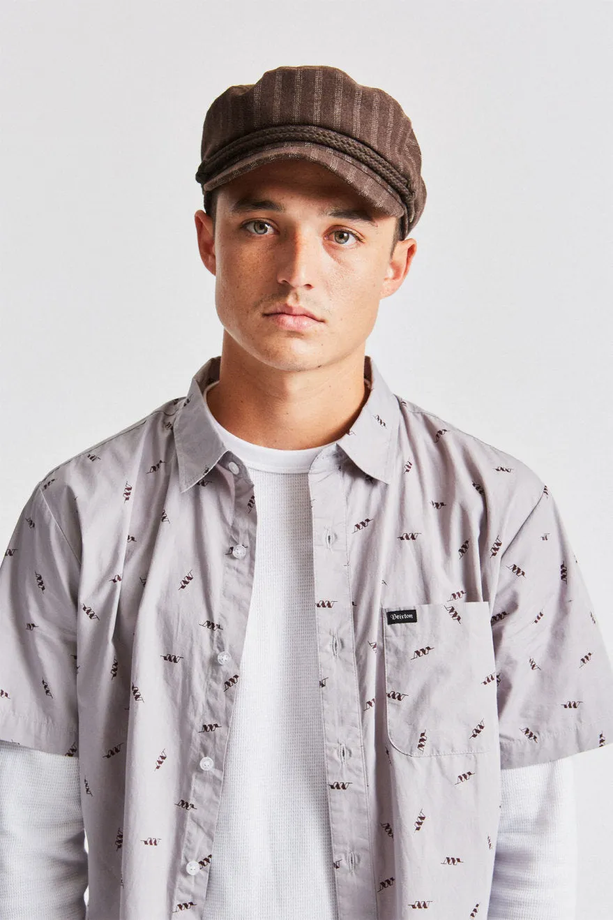 Fiddler Cap - Brown/White