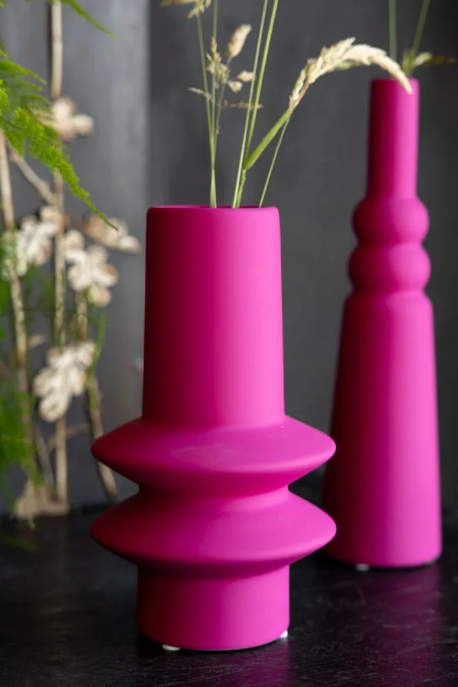 Hot Pink Vase - 2 Sizes Available