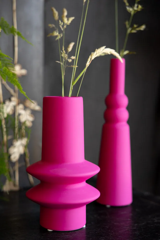 Hot Pink Vase - 2 Sizes Available