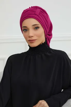 Instant Turban Chiffon Scarf Head Turbans For Women Headwear Stylish Elegant Design,HT-107