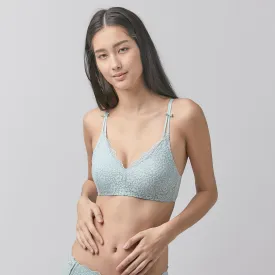 Invisible Extra Skin Lace Bralette - Habour Gray