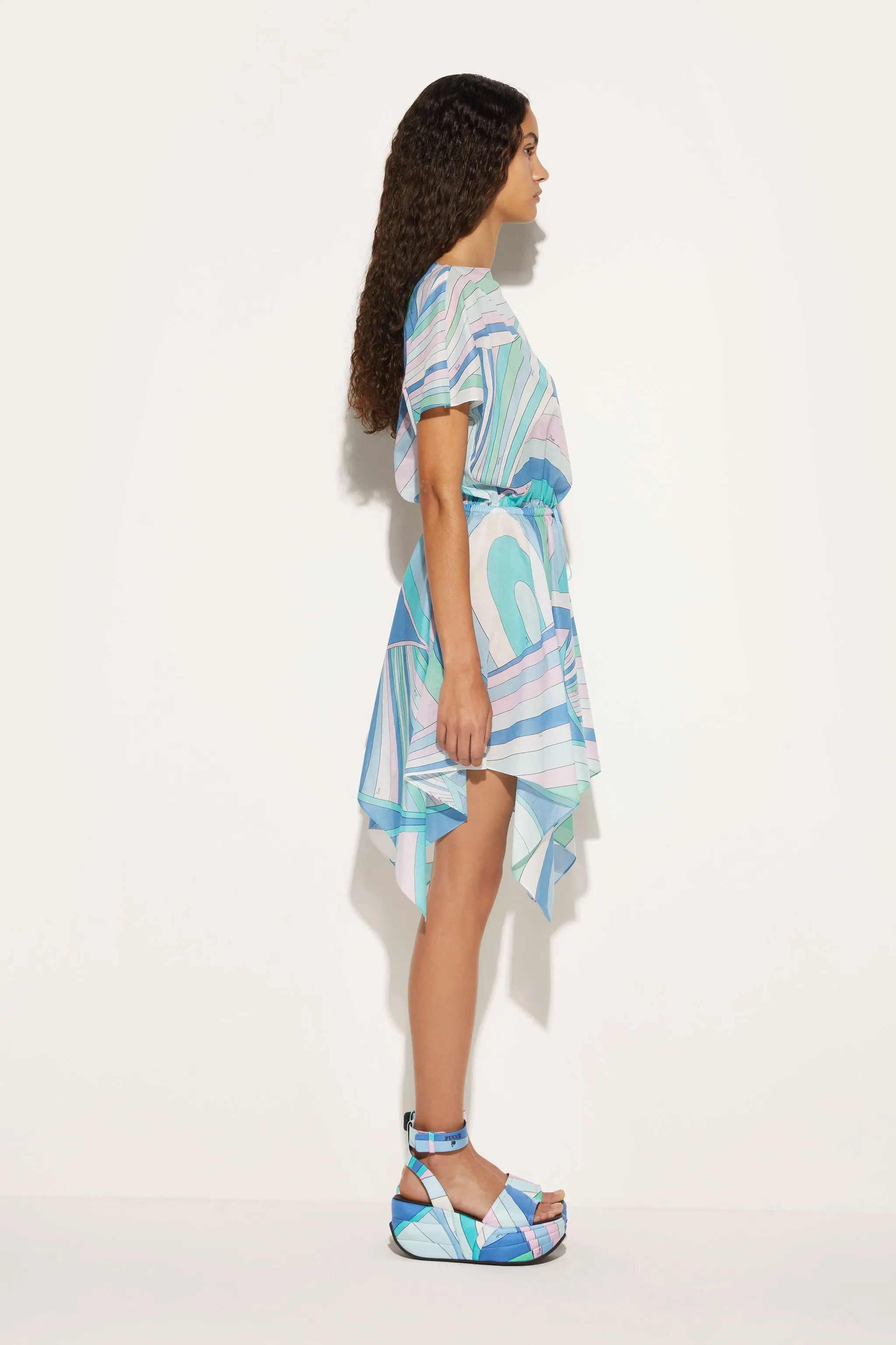 Iride-Print Cotton Dress