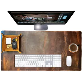 Leather Desk Mat Desk Mouse Pad for Laptop, Office & Home