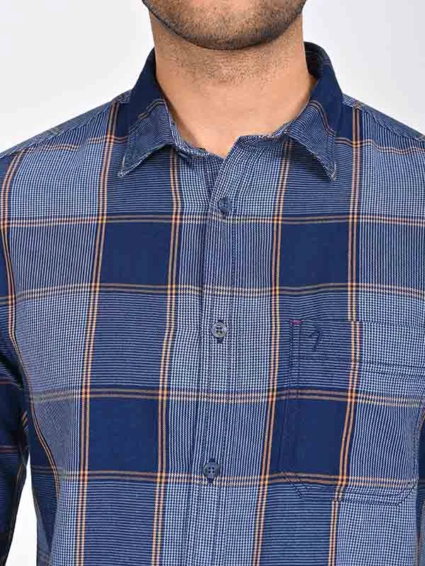 Men Checked Full Sleeve Cotton Shirt