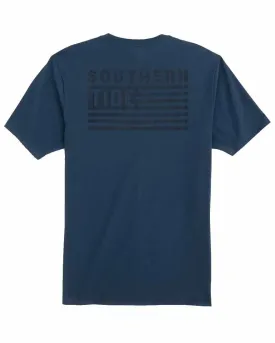 Mens Short Sleeve Tonal Southern Tide Flag Tee