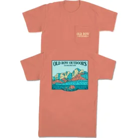 Old Row Outdoors Mountain Range Pocket Tee - Terracotta