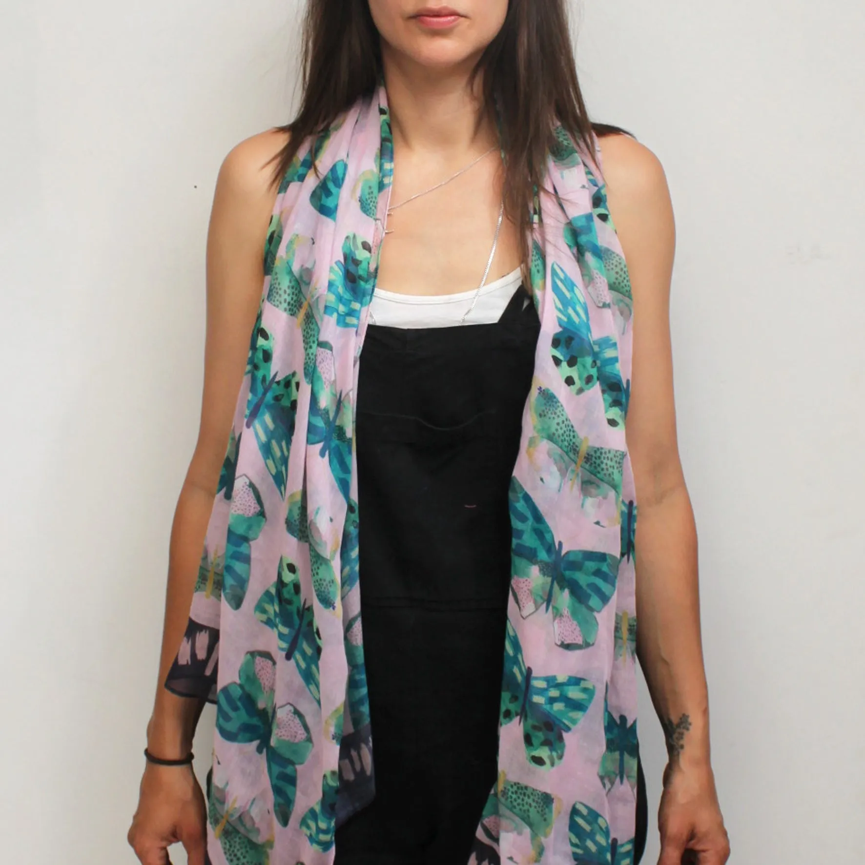 Papillon Pink Scarf