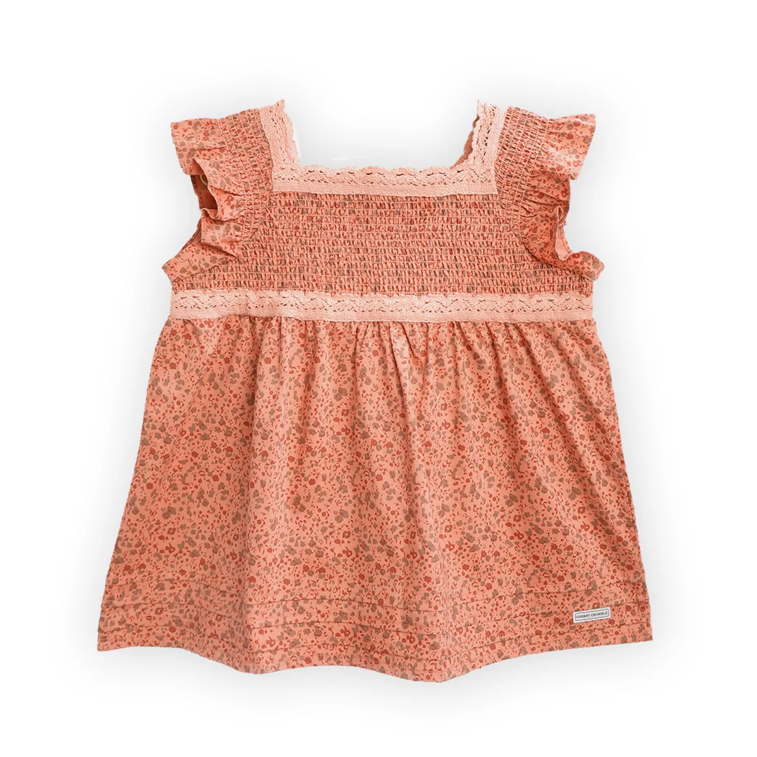 Peach Ruffle Nightsuit