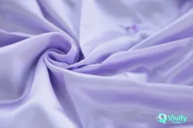 Recycled Polyester Satin Fabric White