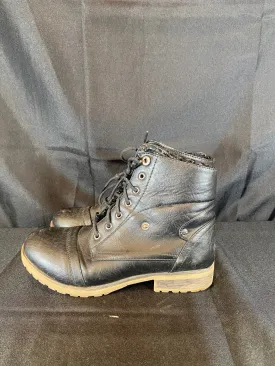 Refresh Short Black Fold Down Combat Boot Women size 6.5