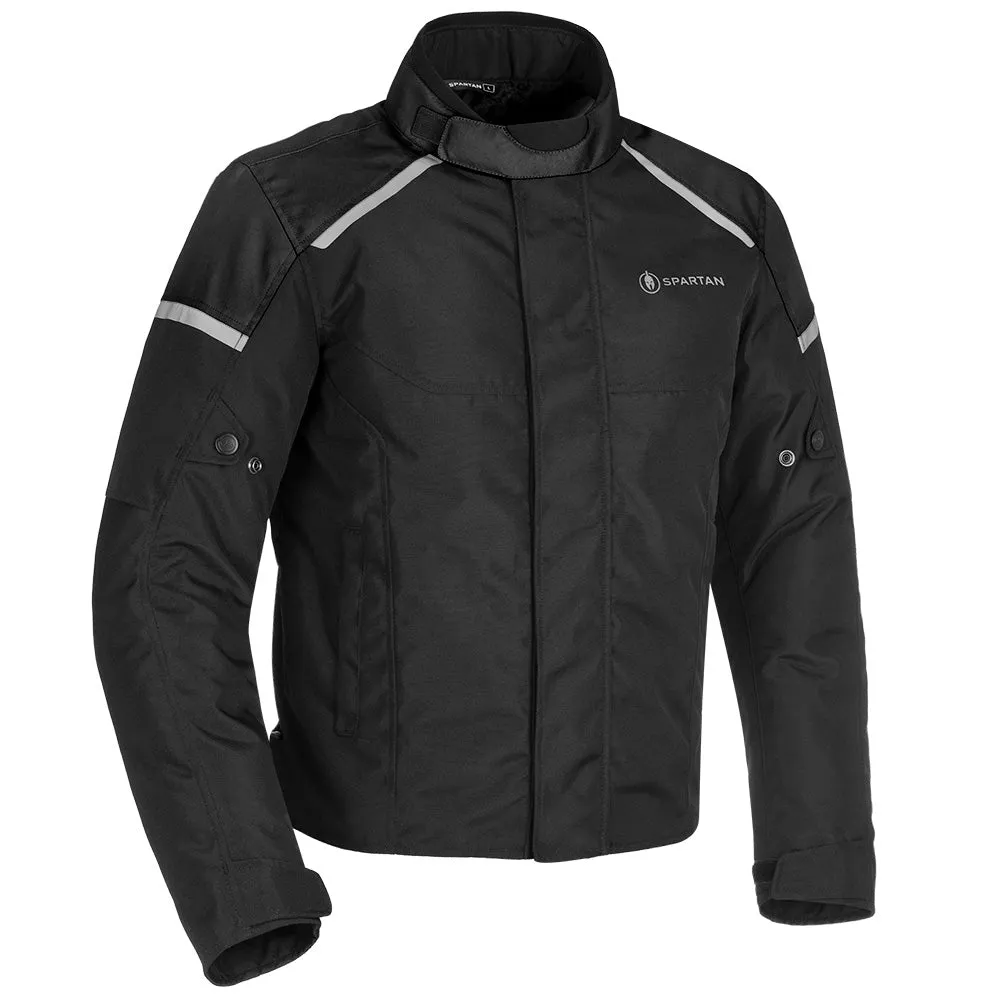 Spartan Short Waterproof Mens Textile Jacket - Black