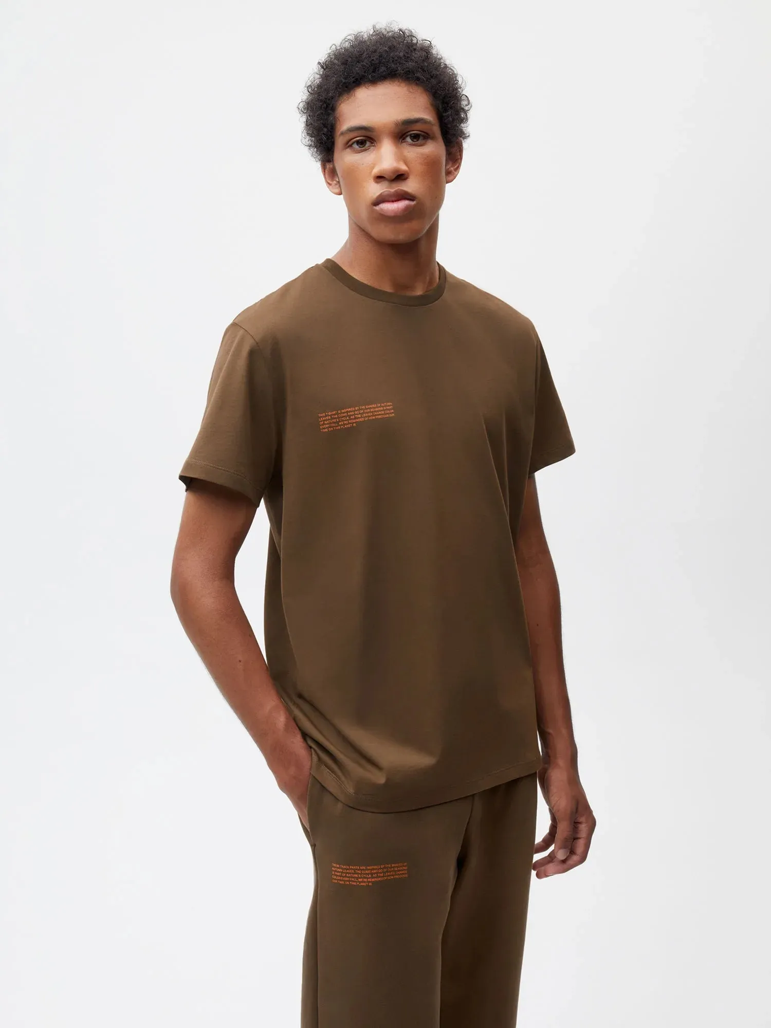 T-Shirt - Autumn Leaves—beech brown