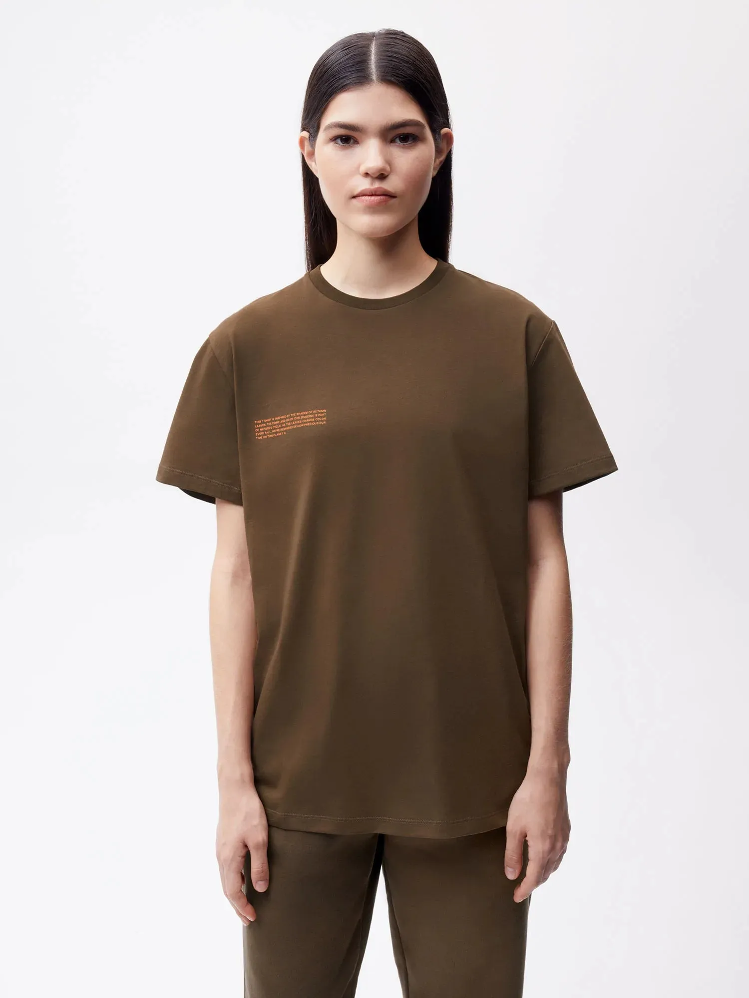 T-Shirt - Autumn Leaves—beech brown