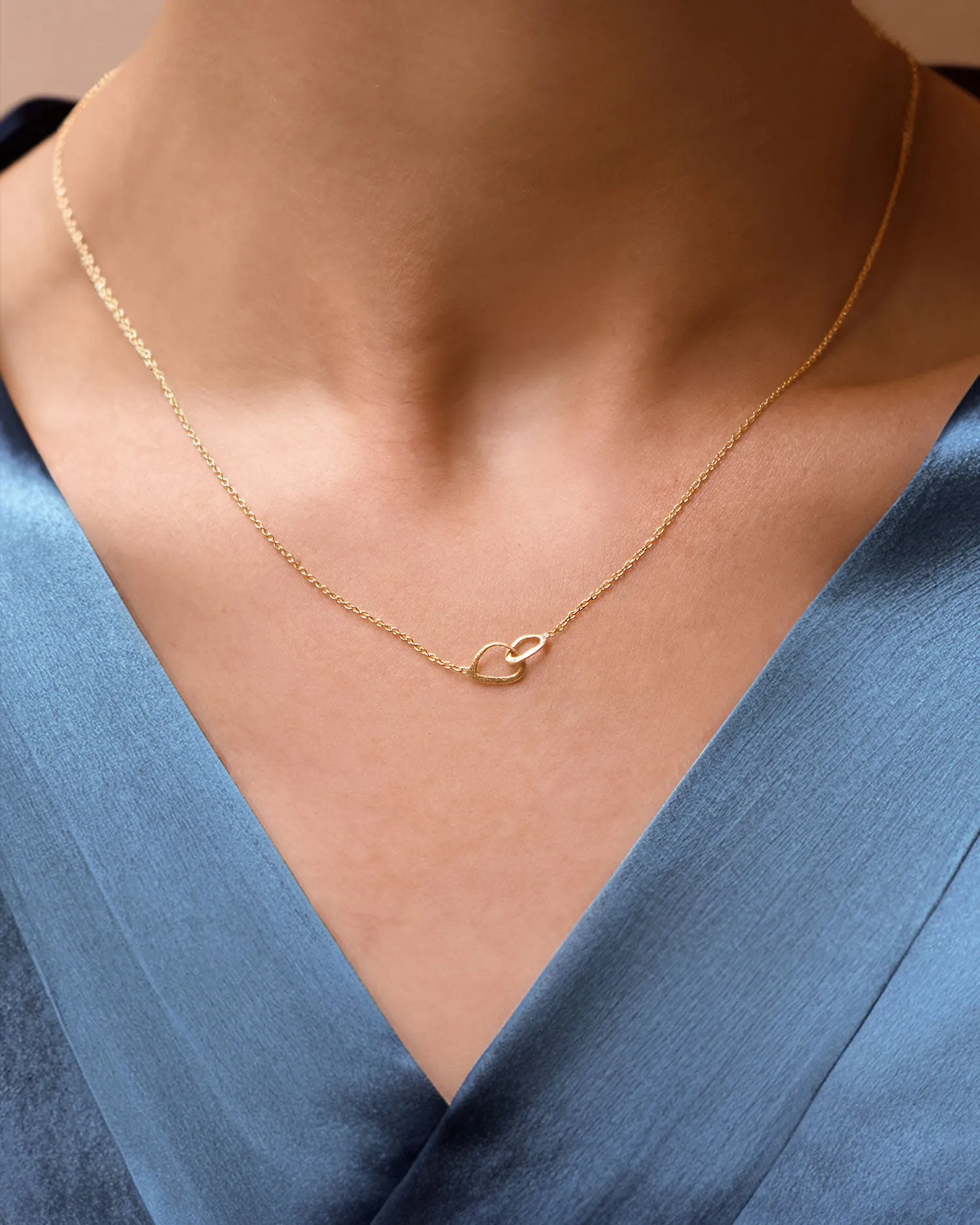 Together drop necklace gold