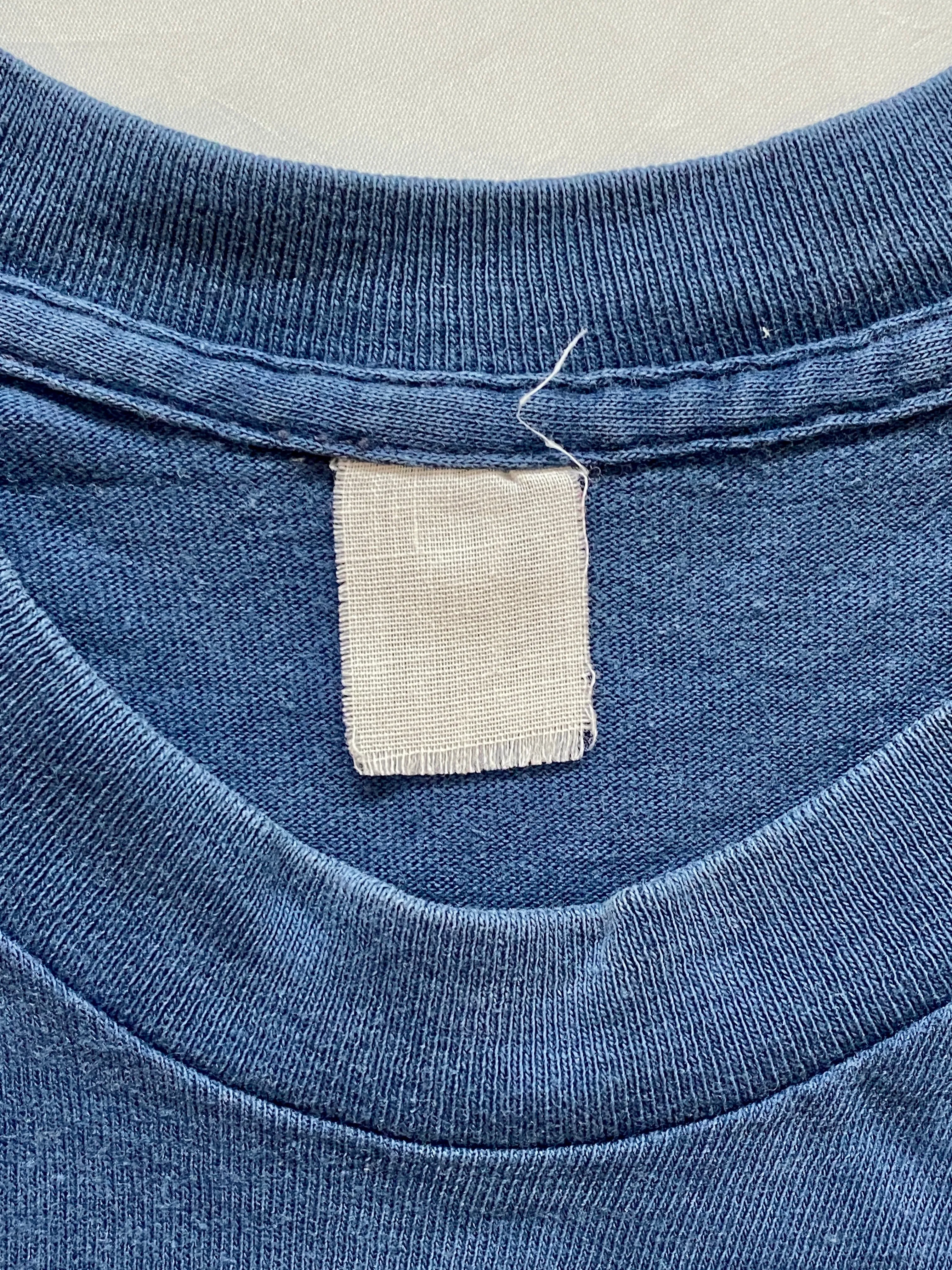 Vintage Blue Selvedge Single Stitch Pocket T-Shirt (Large)