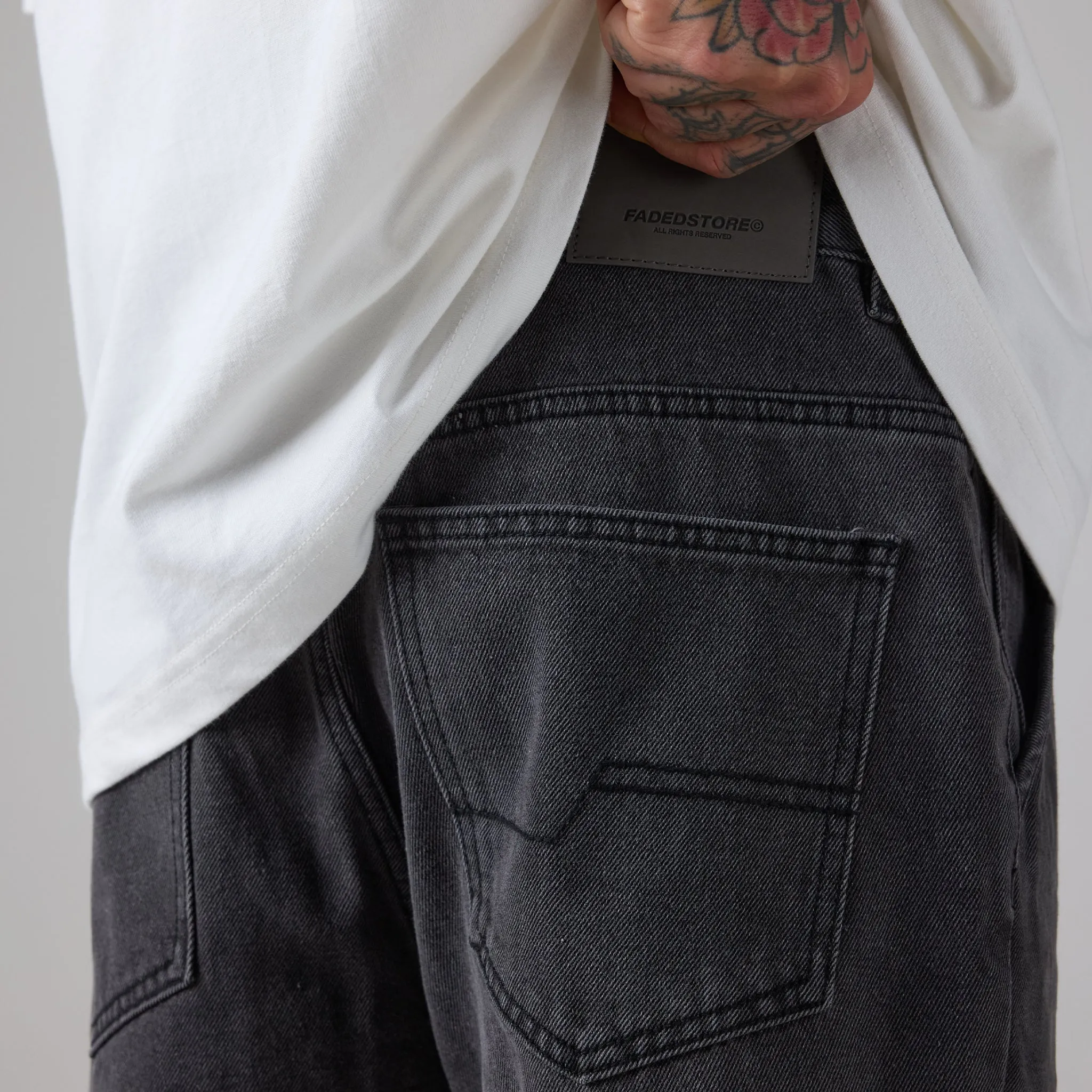 Worker Jean | Washed Black