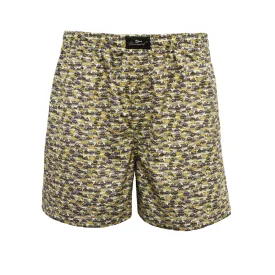 Woven Cotton Boxer Shorts Beige Car design