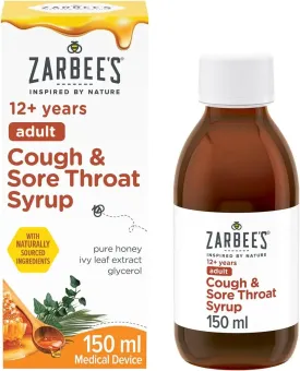 Zarbee's Adult Cough & Sore Throat Syrup - 150ml